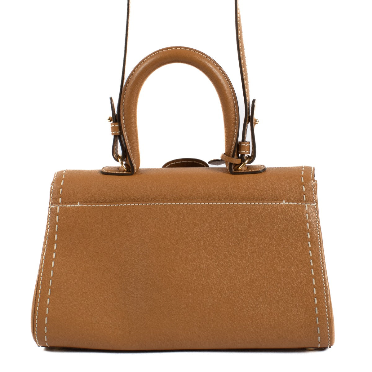 Sac Delvaux Vegetal Rodeo Calf Brillant East/West Mini Surpiqué