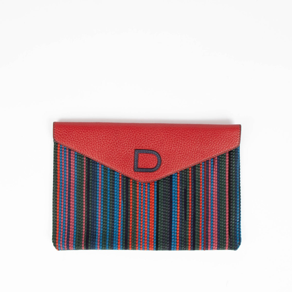 Delvaux Multicolor Toile de Cuir Clutch
