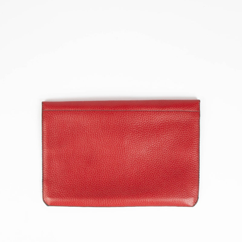 Delvaux Multicolor Toile de Cuir Clutch