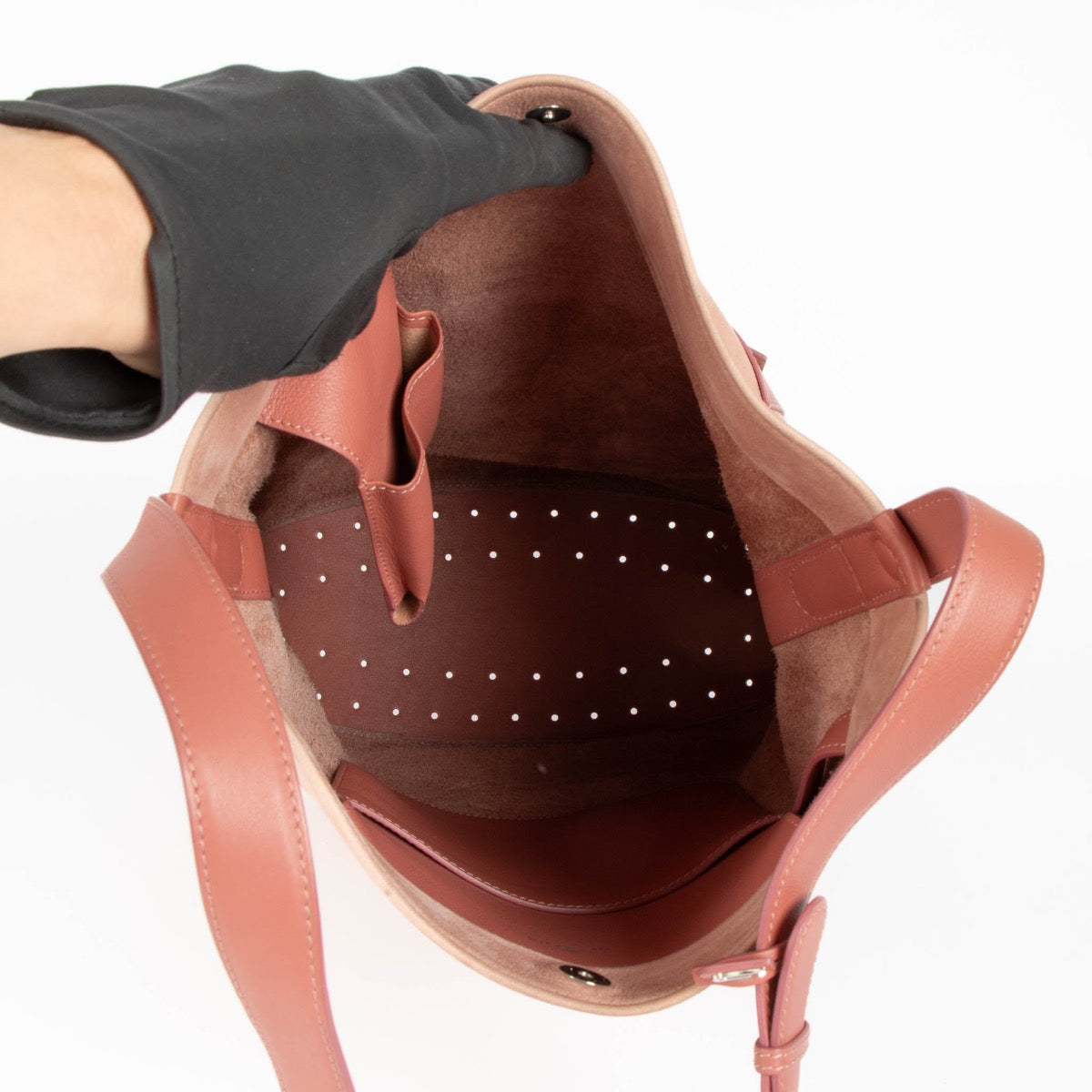 Delvaux Bois de Rose Santiag/Allure Pin Bag