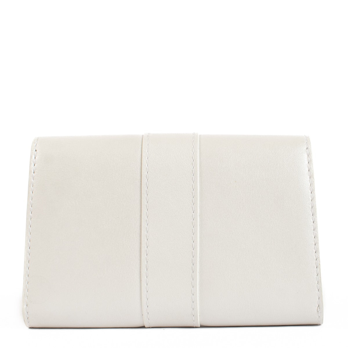 Delvaux White Pearly Calf Brillant Card Holder
