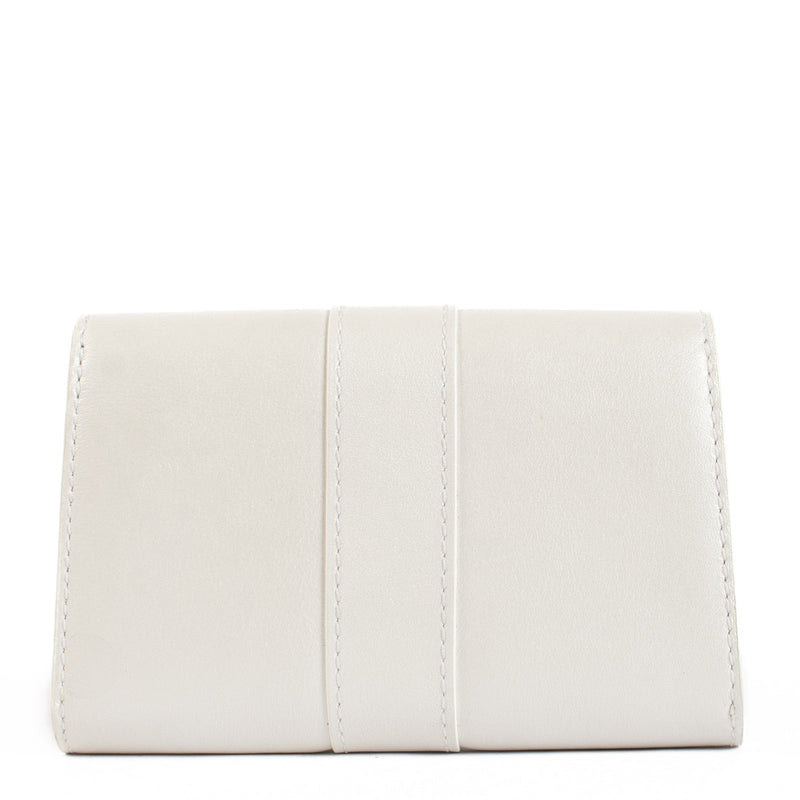 Delvaux White Pearly Calf Brillant Card Holder