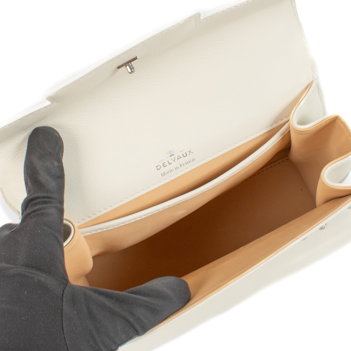Delvaux Ivory Calf Souple Tempête PM Bag