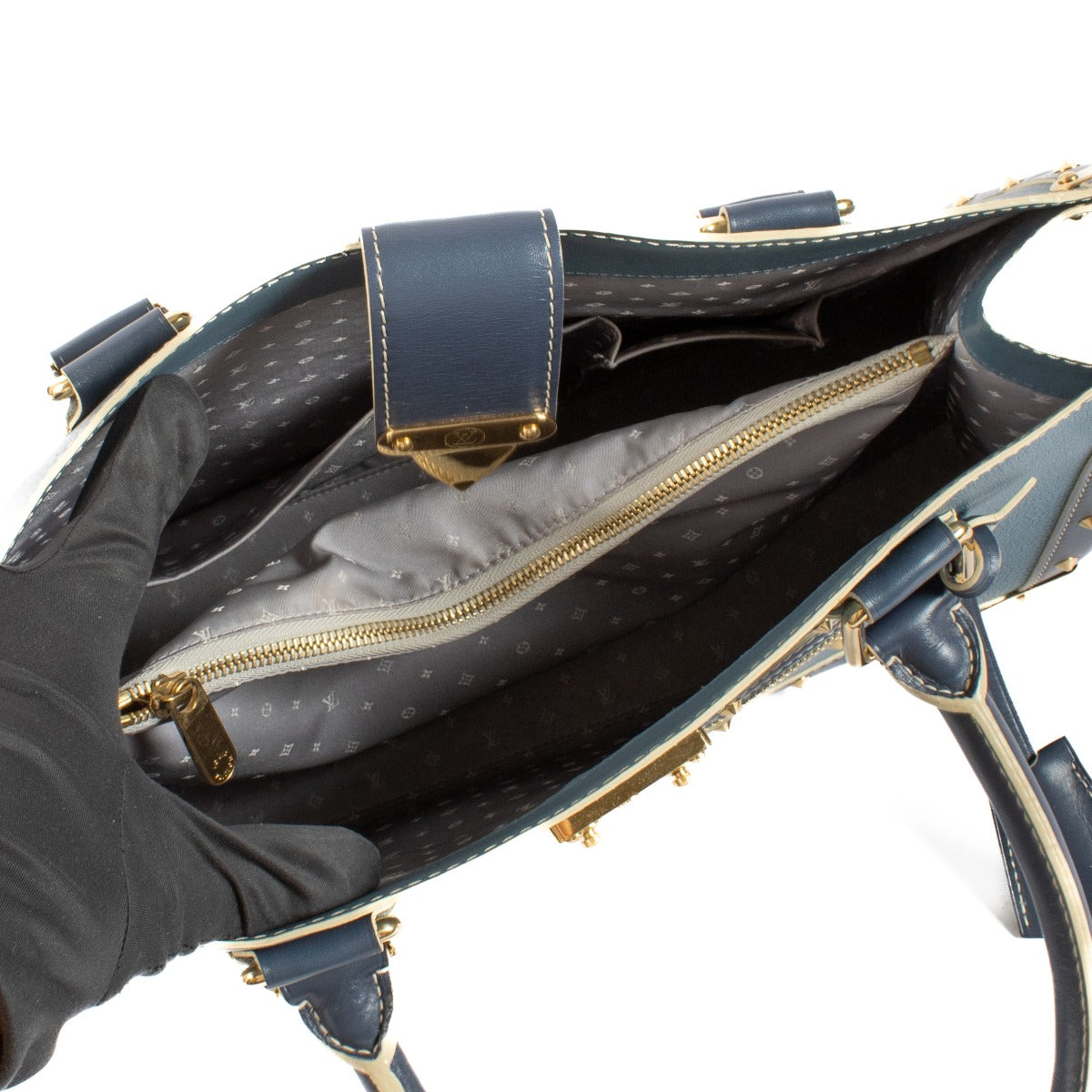 Louis Vuitton Blue Suhali Le Fabuleux Handbag