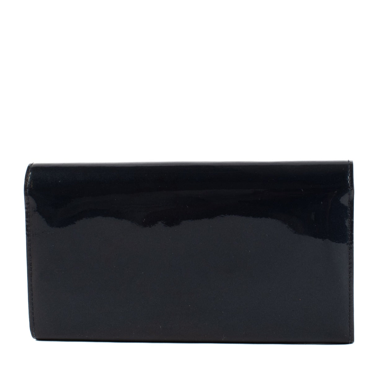 Louis Vuitton Navy Blue Patent Leather Twist Wallet