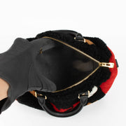 Louis Vuitton Speedy 25 Teddy black red top handle statement bag