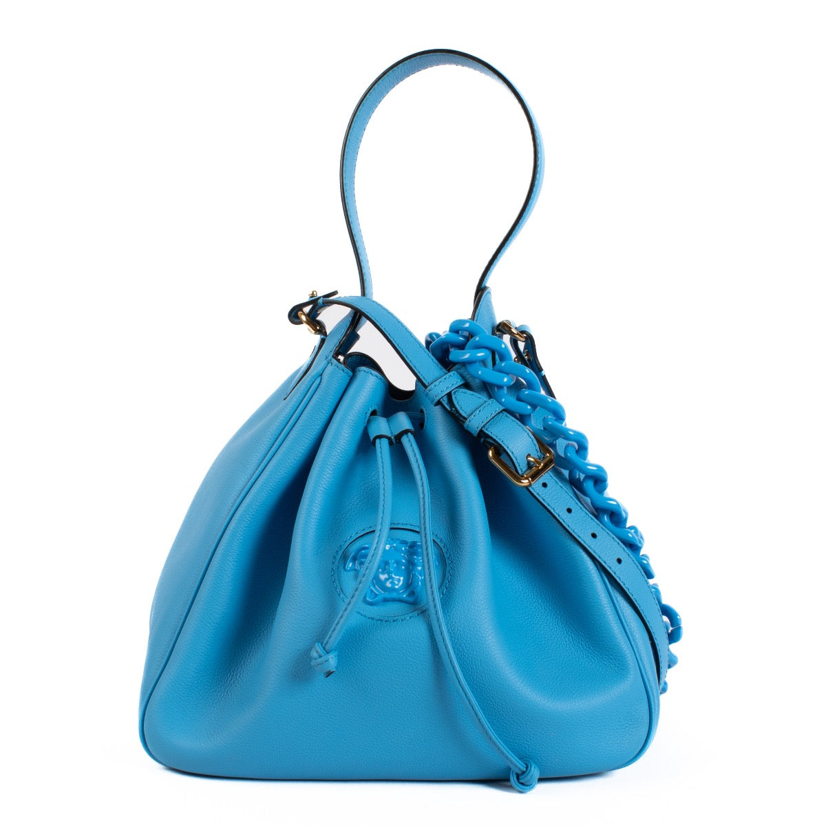 shop 100% authentic second hand Versace Blue La Medusa Hobo Bag on Labellov.com