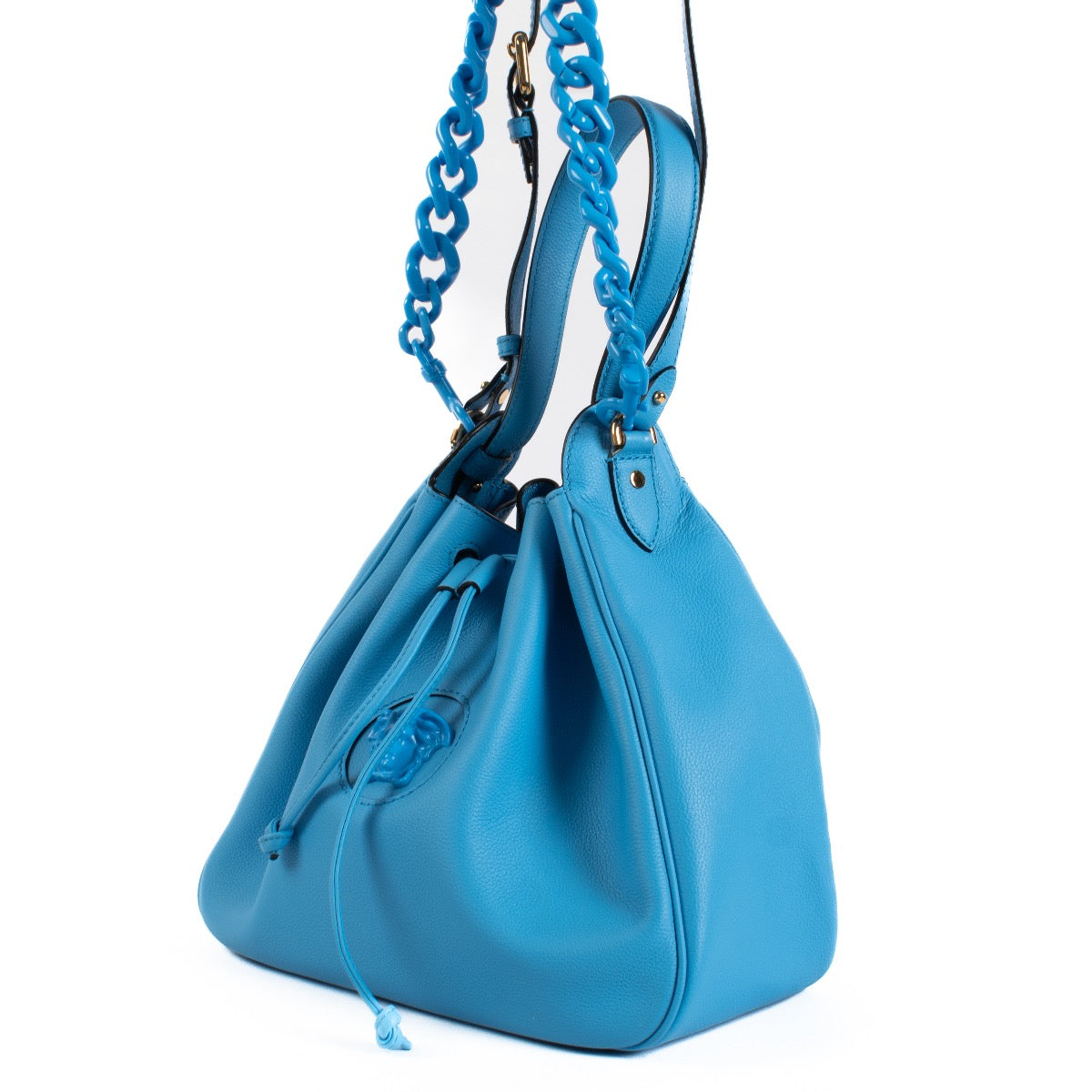 shop 100% authentic second hand Versace Blue La Medusa Hobo Bag on Labellov.com