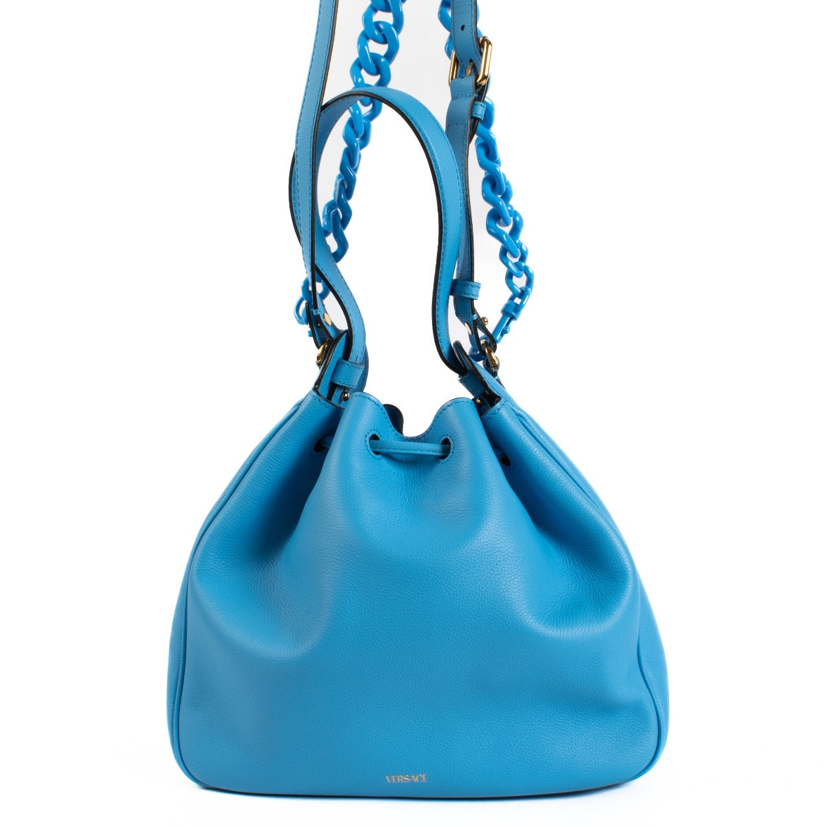 shop 100% authentic second hand Versace Blue La Medusa Hobo Bag on Labellov.com