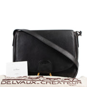 Buy an authentic second hand Delvaux Black Leather Crossbody Bag in good condition at Labellov.