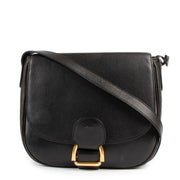 Buy an authentic second hand Delvaux Black Leather Crossbody Bag in good condition at Labellov.