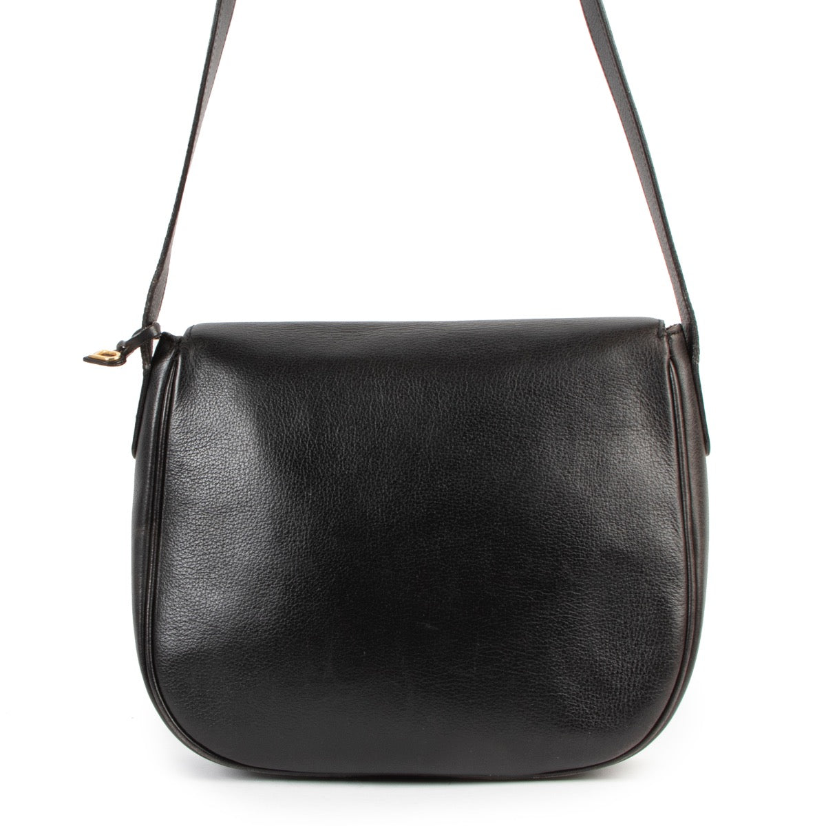 Buy an authentic second hand Delvaux Black Leather Crossbody Bag in good condition at Labellov.