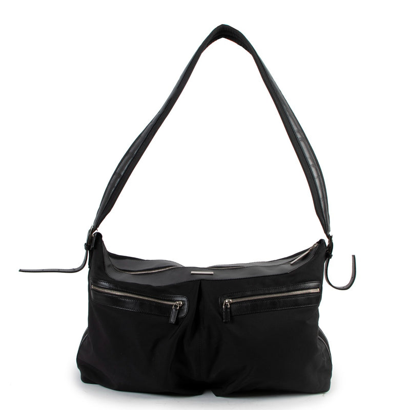 Gucci Black Nylon Large Shoulder Bag