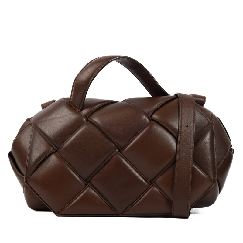 Shop 100% authentic second-hand Bottega Veneta Brown Nappa Top Handle on Labellov.com