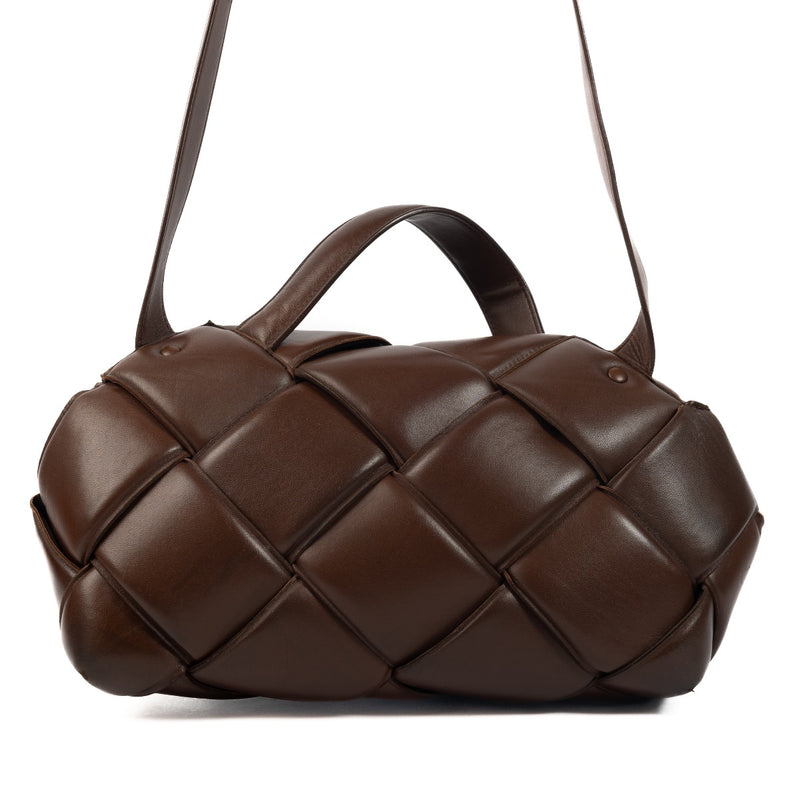 Shop 100% authentic second-hand Bottega Veneta Brown Nappa Top Handle on Labellov.com