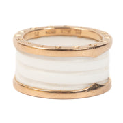 Shop 100% authentic second-hand Bulgari 18kt Rose Gold Ceramic B. Zero1 Ring on Labellov.com