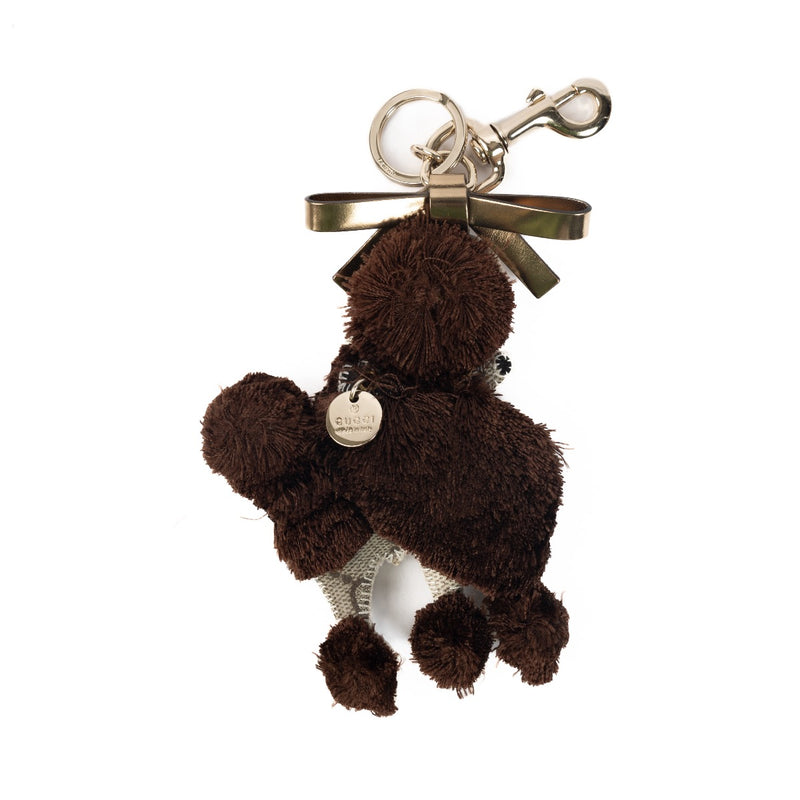 Gucci GG Supreme French Poodle Keychain