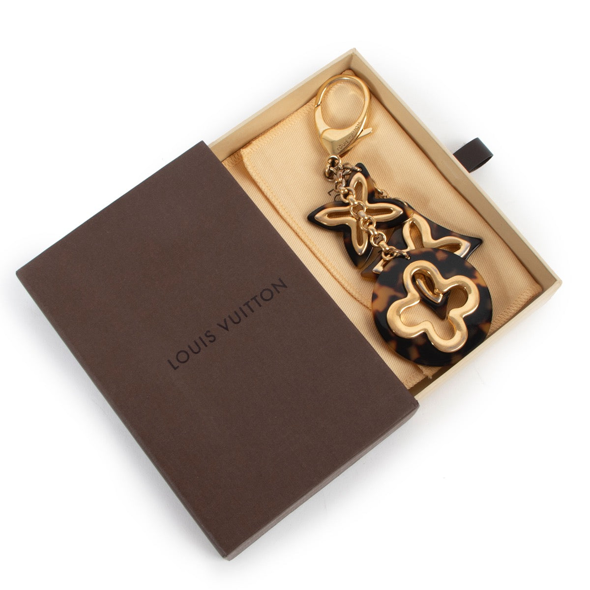 Shop now for your pre-loved, 100% authentic Louis Vuitton Brown Insolence Monogram Keychain at Labellov in Antwerp