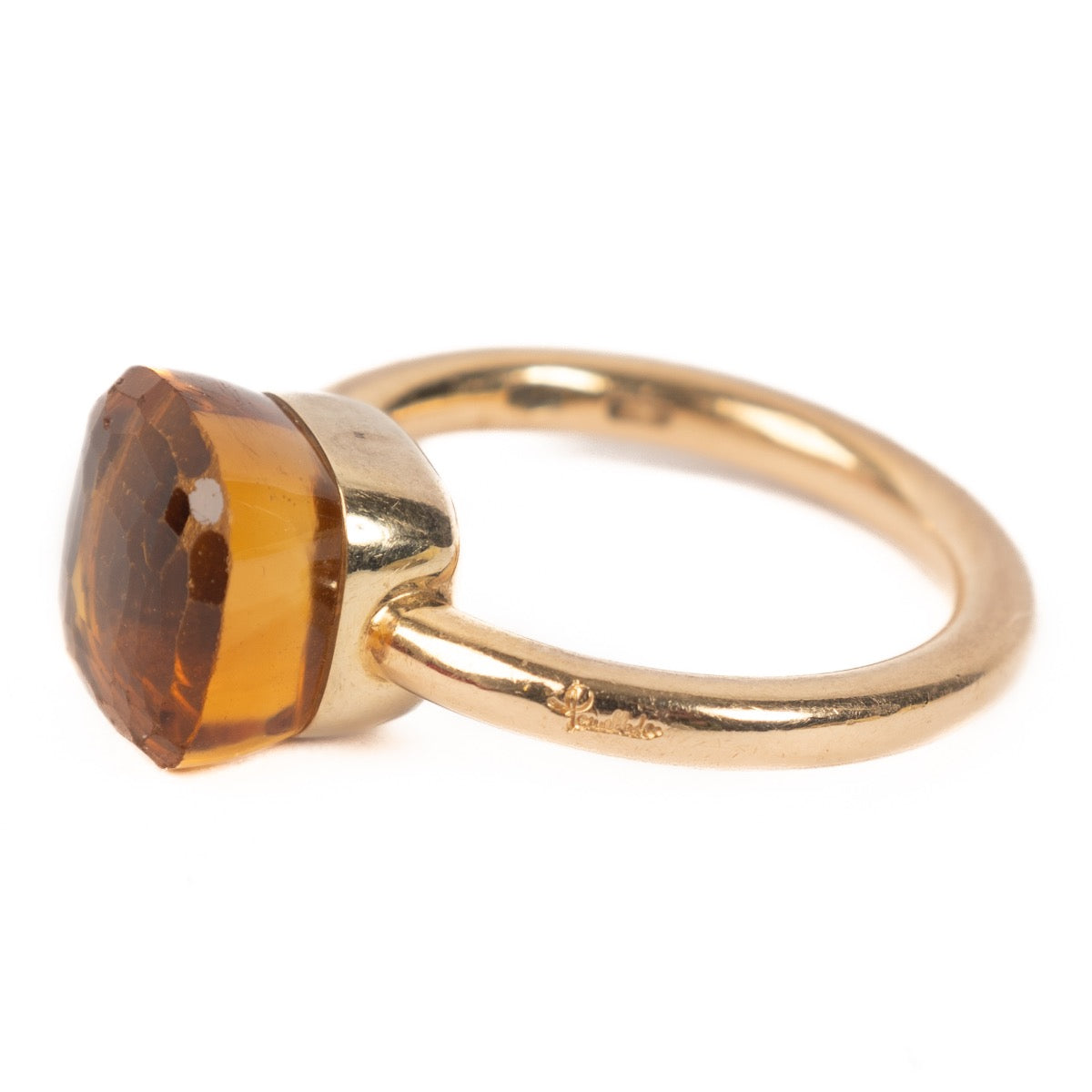 Shop 100% authentic second-hand Pomellato Yellow Gold/Citrine Quartz Classic Nudo Ring on Labellov.com