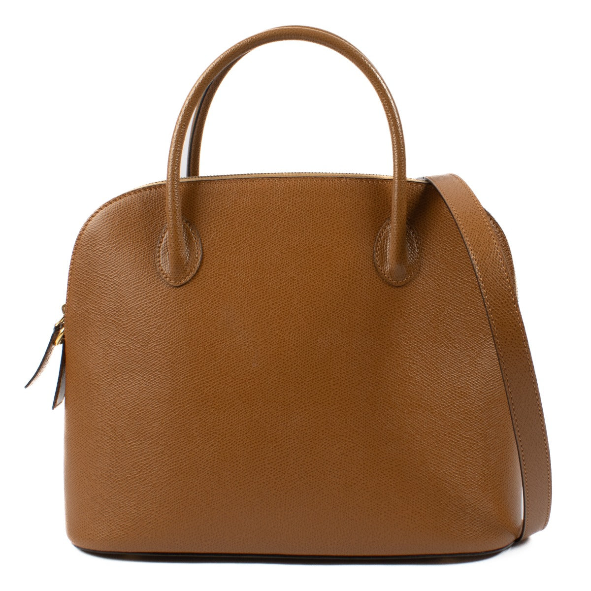 Celine Vintage Camel Leather Dome Bag