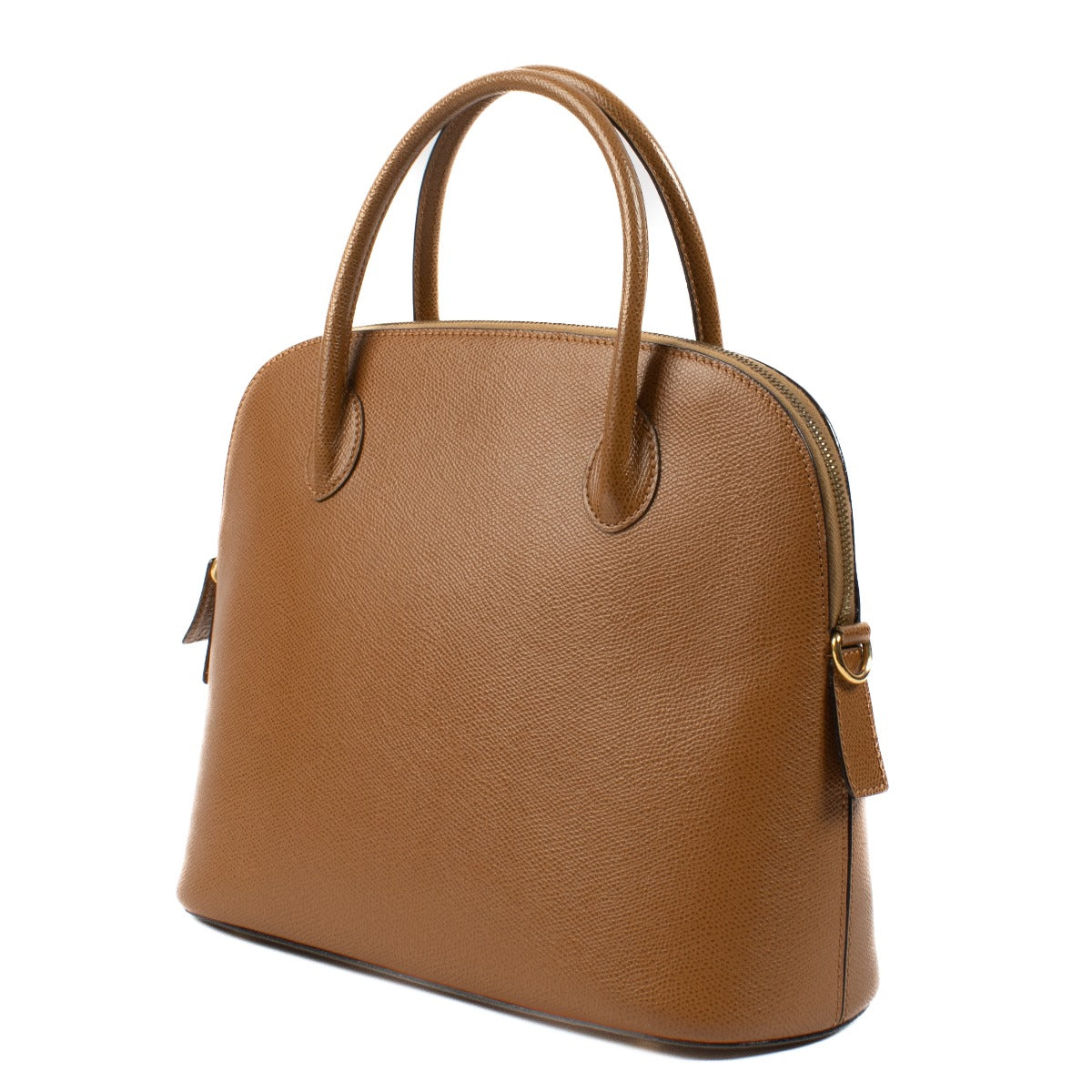 Celine Vintage Camel Leather Dome Bag