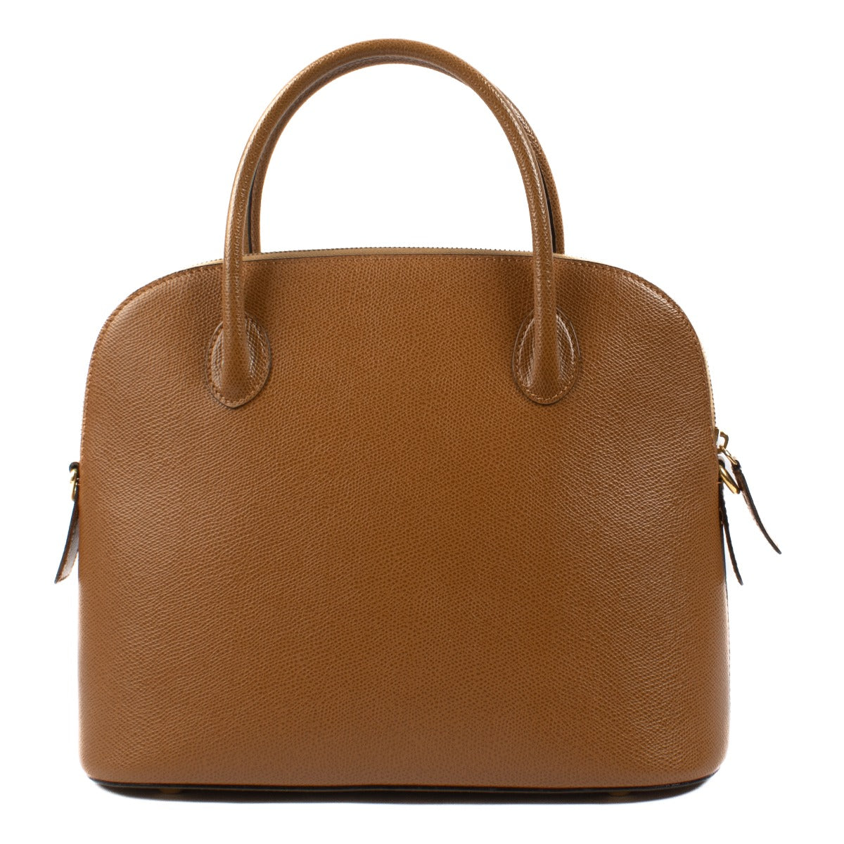 Celine Vintage Camel Leather Dome Bag