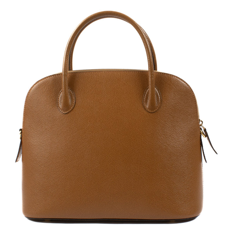 Celine Vintage Camel Leather Dome Bag