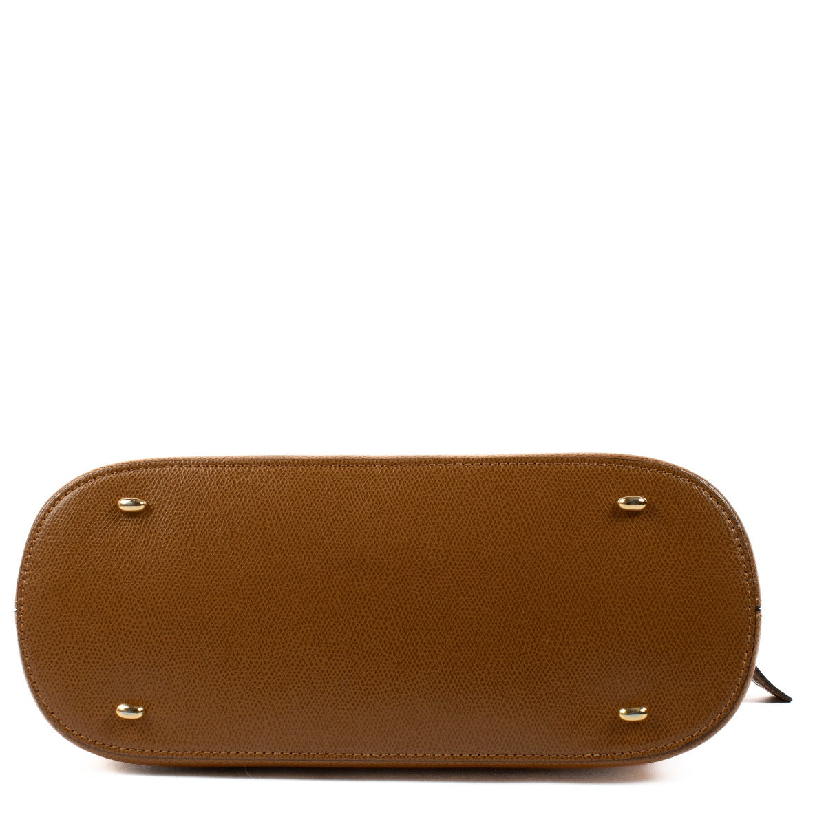 Celine Vintage Camel Leather Dome Bag
