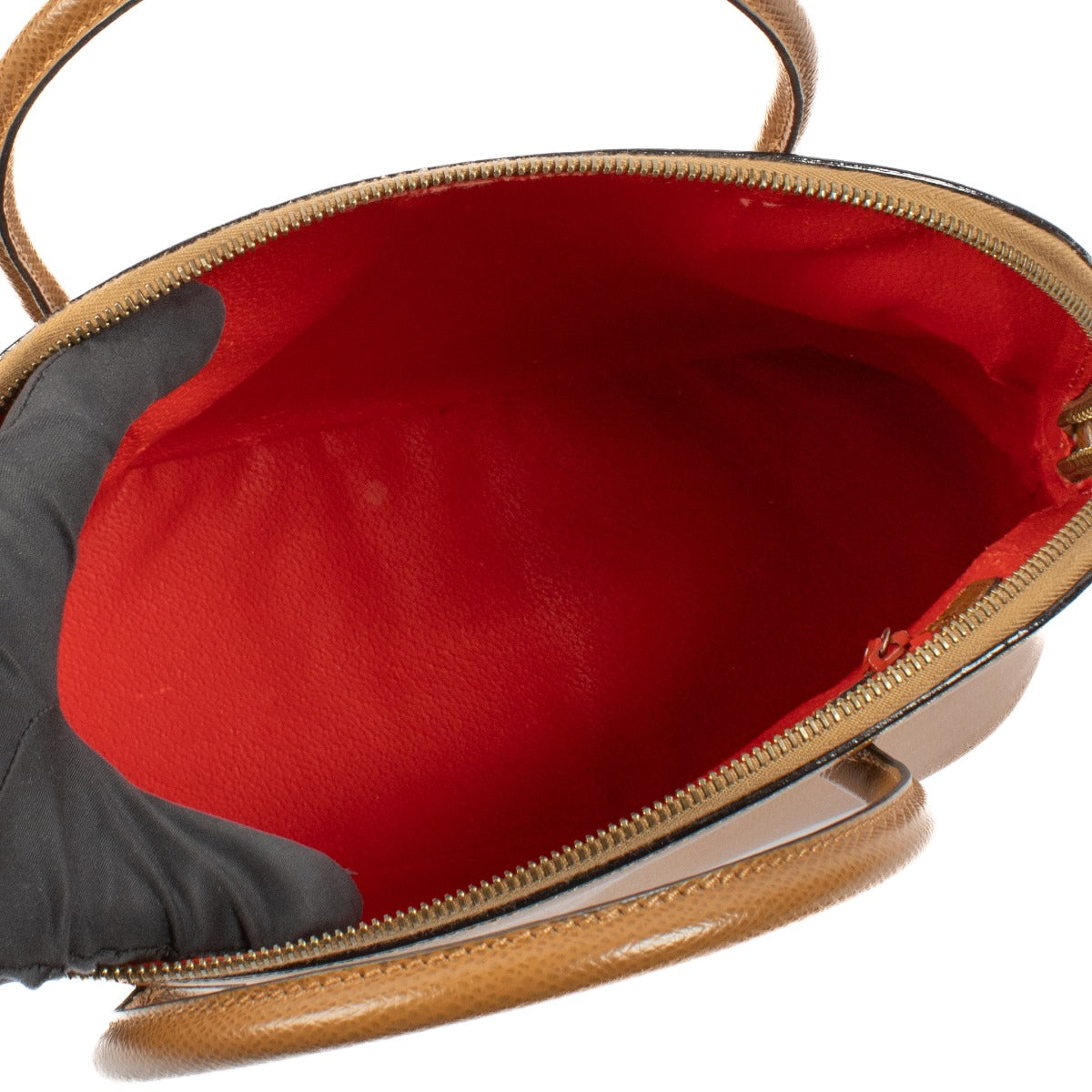 Celine Vintage Camel Leather Dome Bag