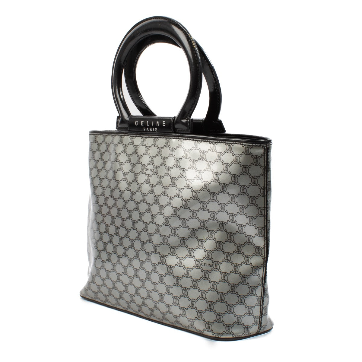 shop 100% authentic second hand Celine Silver Patent Top Handle Bag on Labellov.com