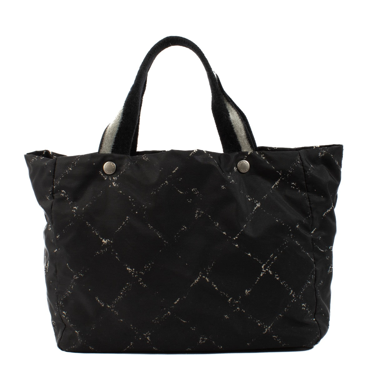 shop 100% authentic second hand Chanel Black Nylon Travel Line Tote Bag on Labellov.com