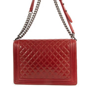 Chanel Burgundy Large Boy Chanel Bag