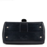 Buy an authentic second hand Delvaux Blue Boxcalf Brillant PM Top Handle in pre-loved condition at Labellov