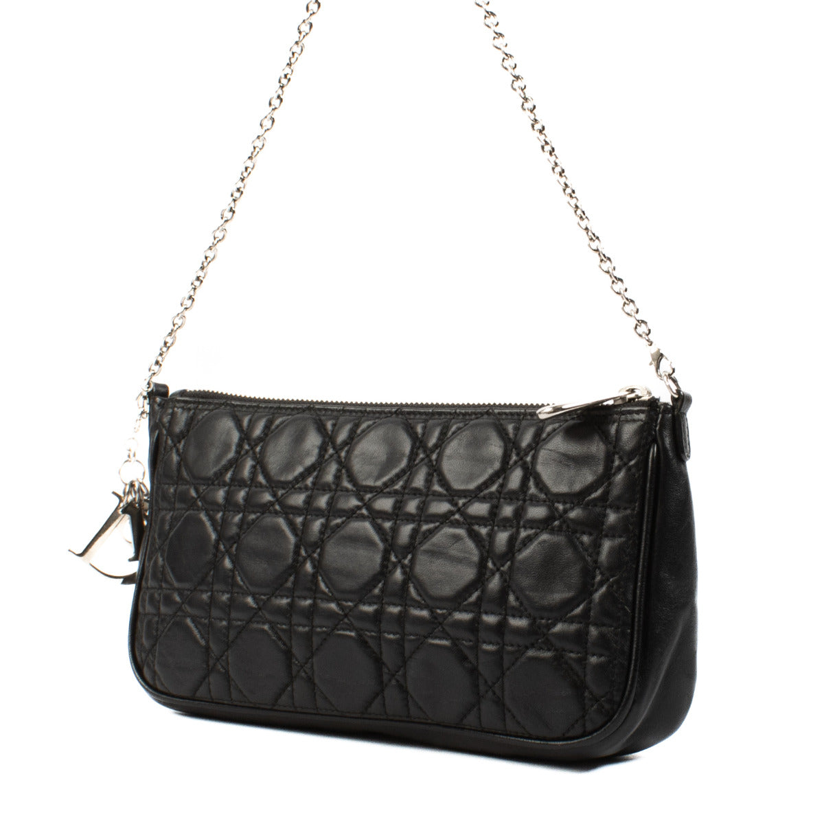 Pochette Lady Dior Cannage Noire Christian Dior