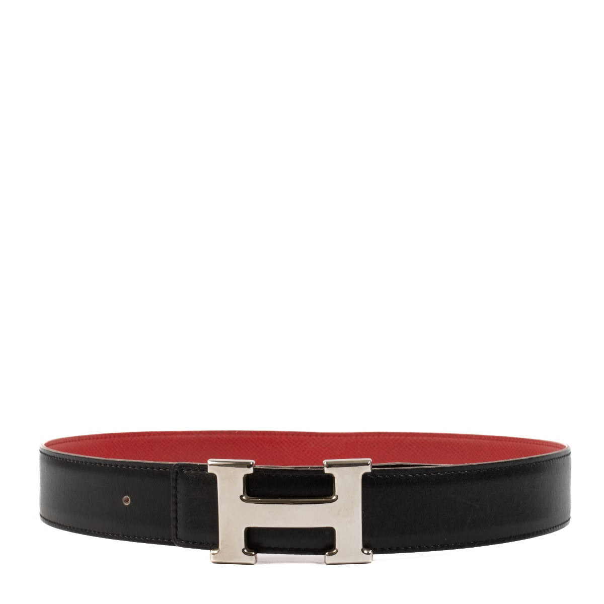 Shop 100% authentic secondhand Hermès Black Reversible H Buckle Belt - Size 65 on Labellov.com