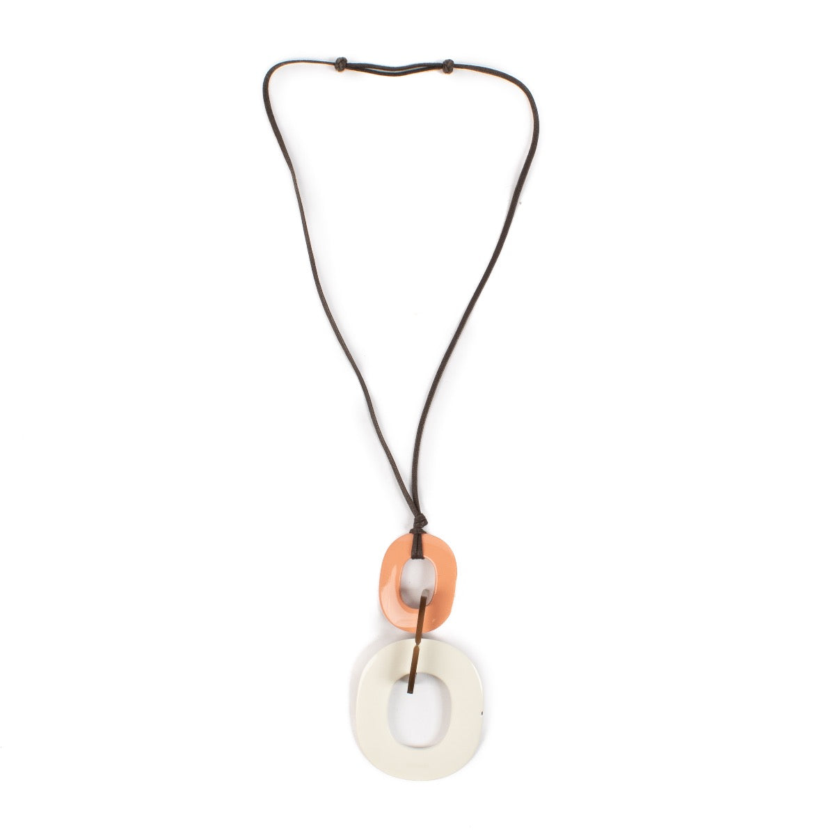 shop 100% authentic second hand Hermès Lacquered Wood Buffalo Horn Kara Necklace on Labellov.com