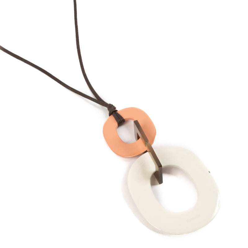 shop 100% authentic second hand Hermès Lacquered Wood Buffalo Horn Kara Necklace on Labellov.com
