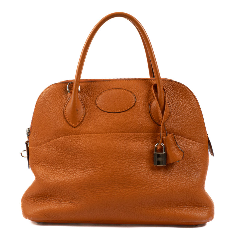 Hermès Bolide 31 Orange Taurillon Clemence PHW