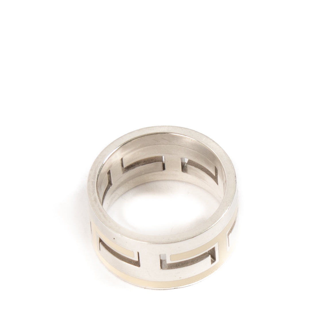 Hermès Sterling Zilver/Email Move H Ring - Maat 48