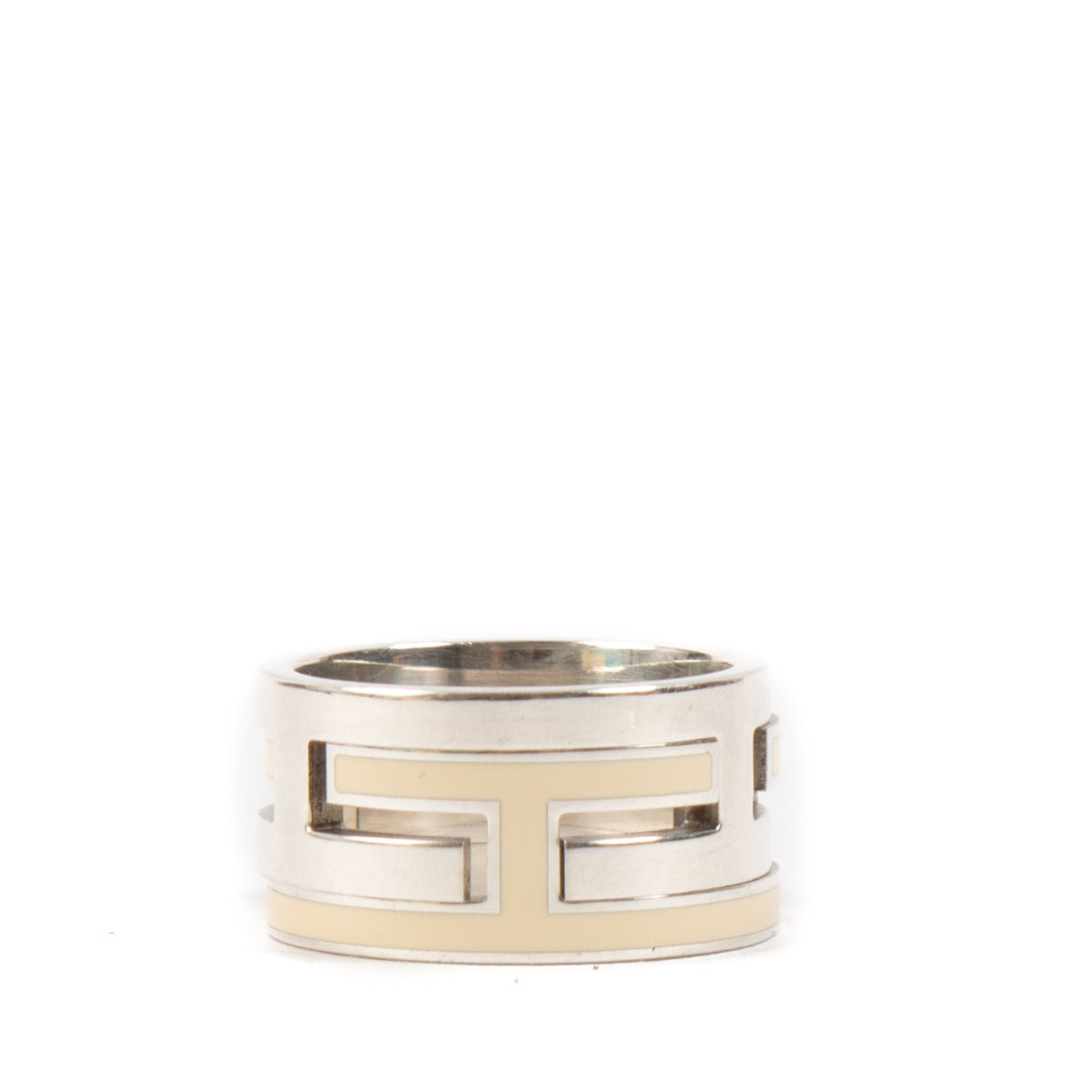 Hermès Sterling Zilver/Email Move H Ring - Maat 48