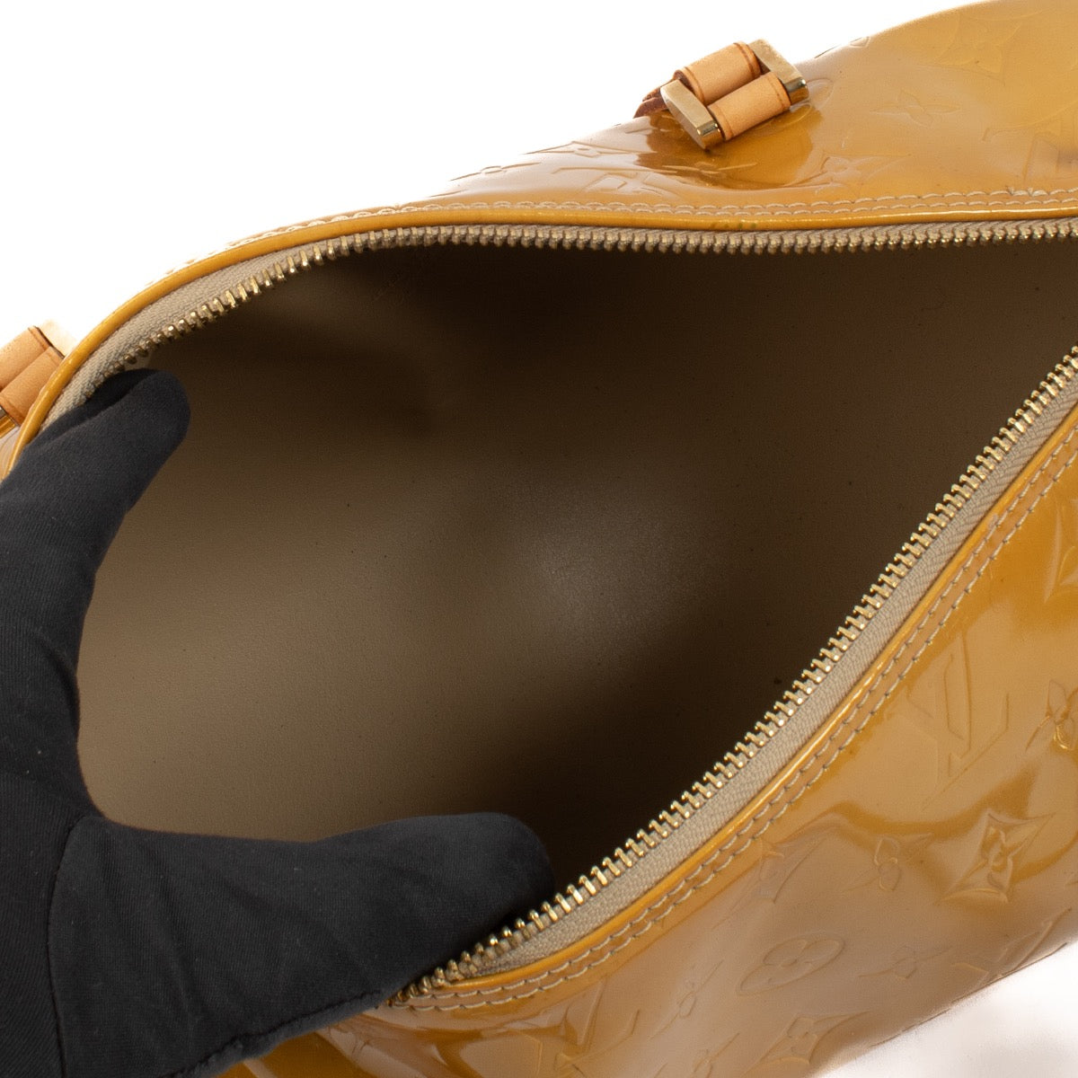 shop 100% authentic second hand Louis Vuitton Papillon Gold Vernis Patent Leather Bag on Labellov.com