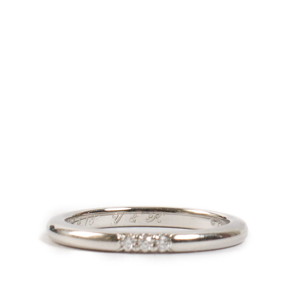 Bague alliance Tiffany & Co. Diamants/Platine - Taille 48
