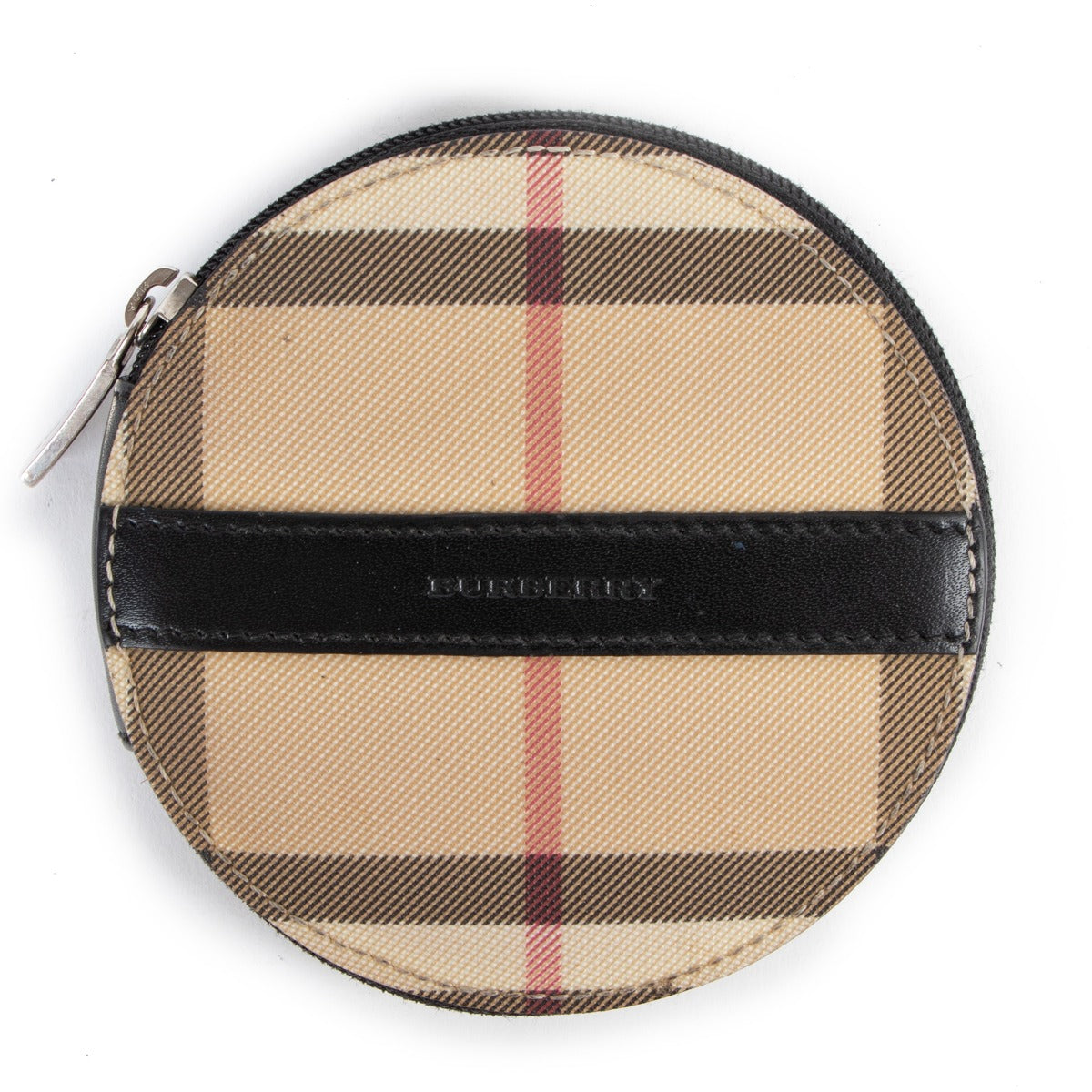 Shop safe online at Labellov in Antwerp this 100% authentic second hand Burberry Checked Canvas Coin Wallet