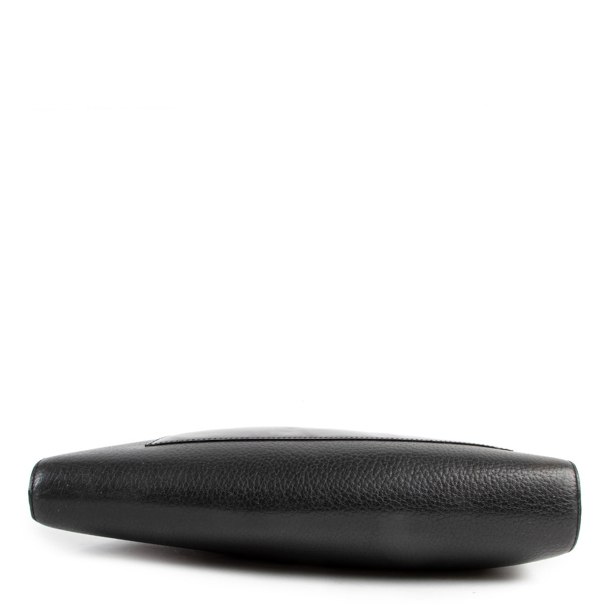 Buy authentic second hand Delvaux grained leather Black Clutch in good condition at Labellov in Antwerp.