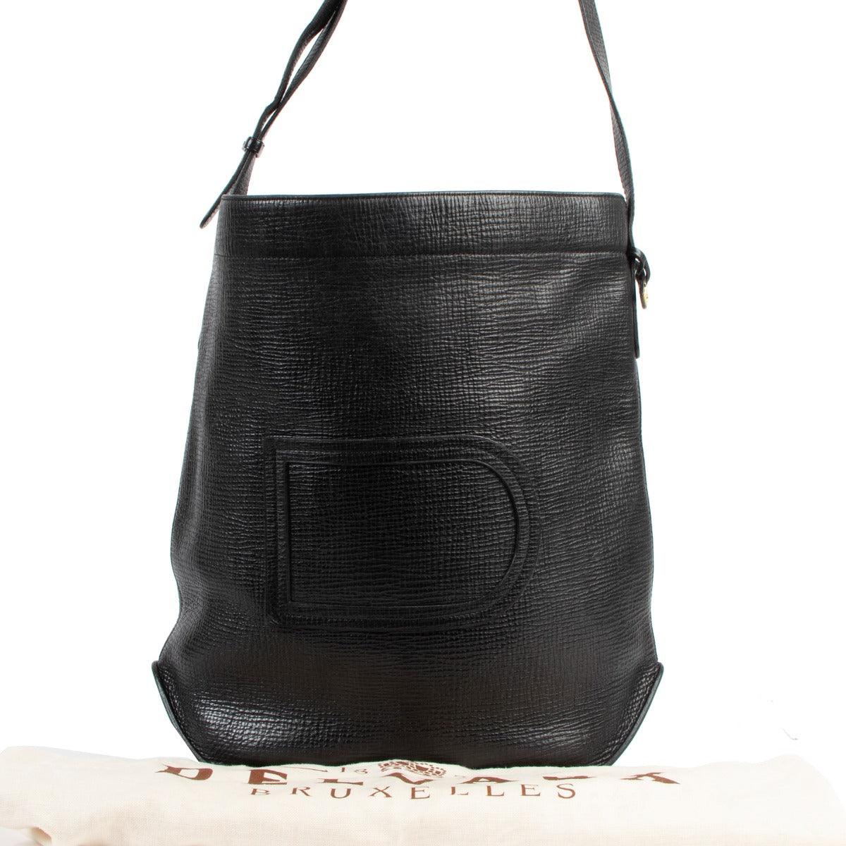 Buy an authentic second hand Delvaux Black Leather Le Pin Crossbody in very good condition at Labellov.
