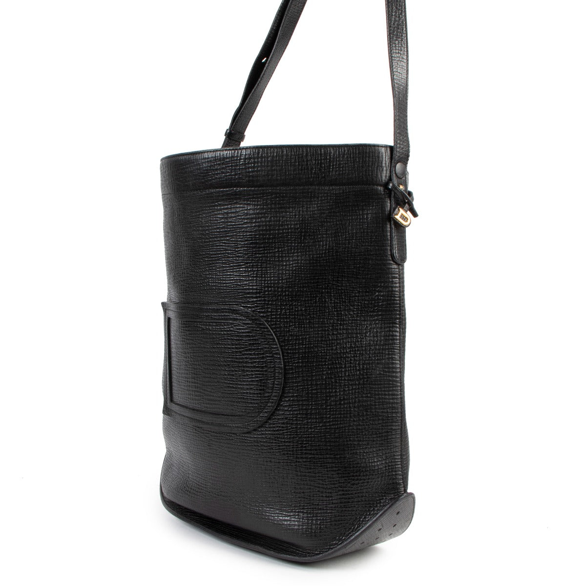 Buy an authentic second hand Delvaux Black Leather Le Pin Crossbody in very good condition at Labellov.