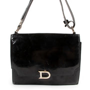 Buy authentic second hand Delvaux Black Patent Leather Shoulder Bag in good condition at Labellov in Antwerp.