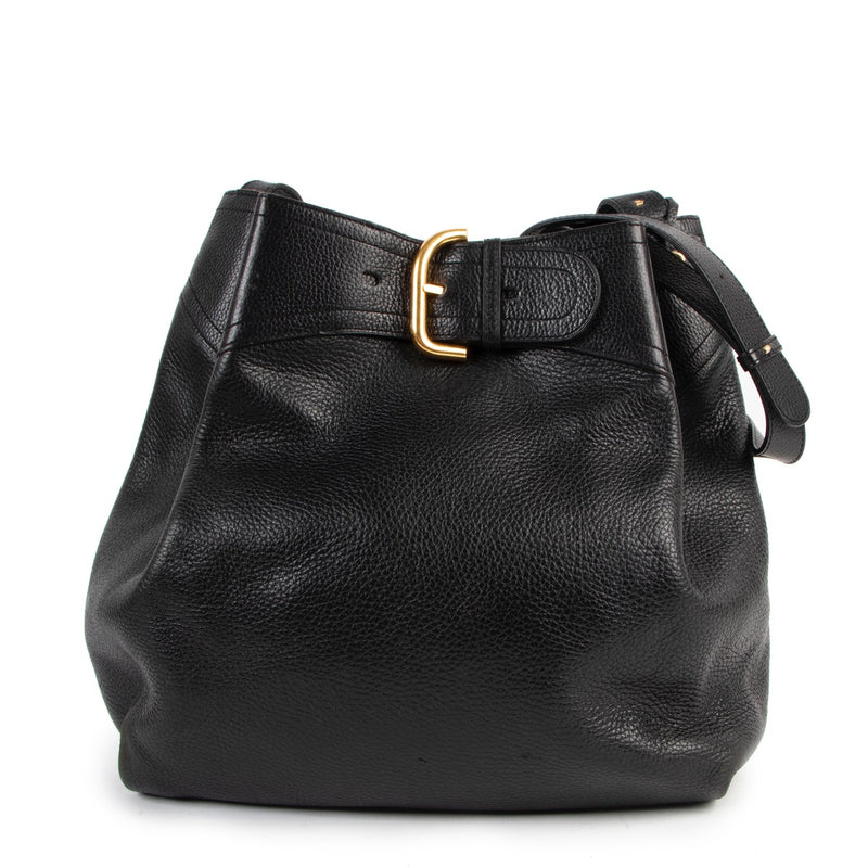 Shop safe online at Labellov in Antwerp this 100% authentic second hand Delvaux Black Nomade Crossbody Bag