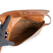 Delvaux Cognac Leather Vintage Crossbody Bag