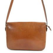 Delvaux Cognac Leather Vintage Crossbody Bag